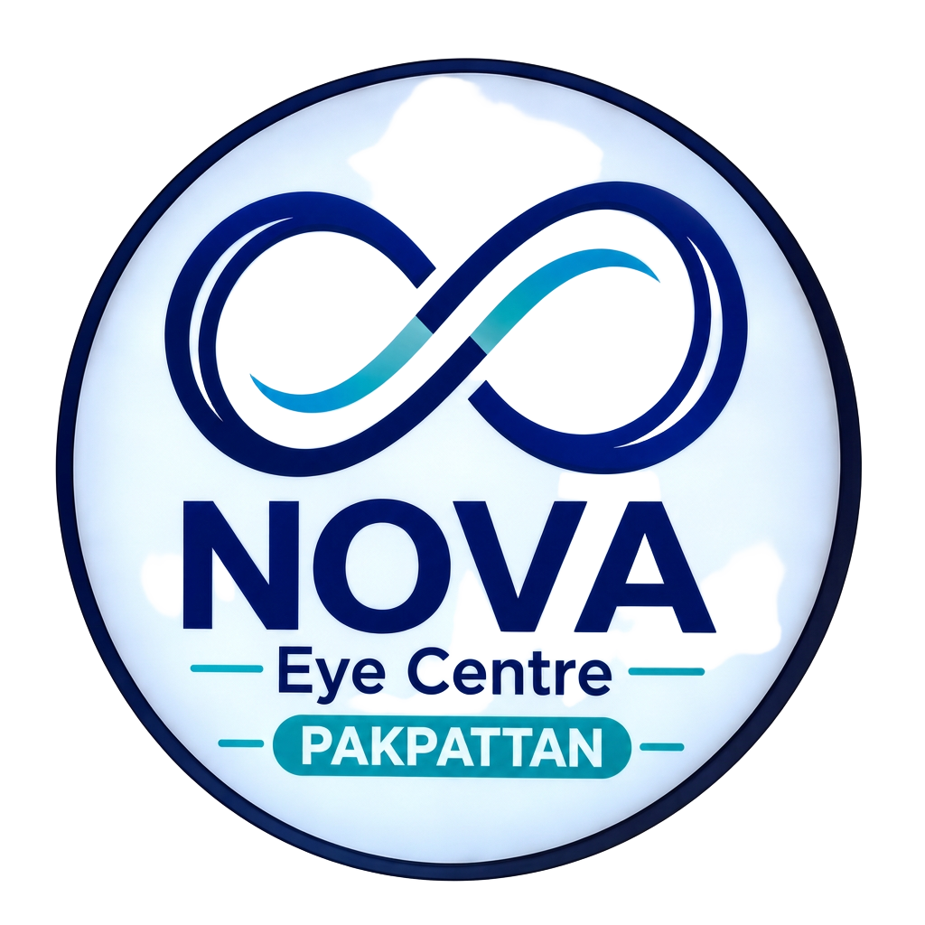 NOVA Eye Centre Pakpattan signboard